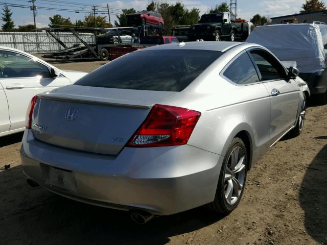 1HGCS2B89CA004604 - 2012 HONDA ACCORD EXL SILVER photo 4