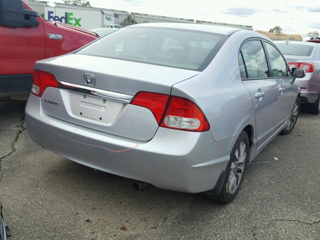 1HGFA16909L015226 - 2009 HONDA CIVIC EXL SILVER photo 4