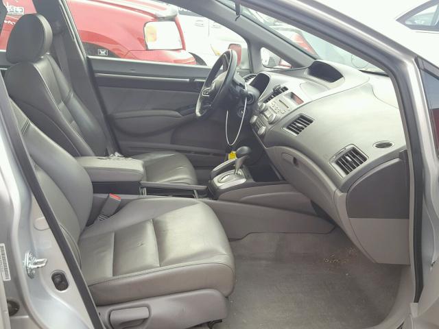 1HGFA16909L015226 - 2009 HONDA CIVIC EXL ვერცხლისფერი ფოტო 5
