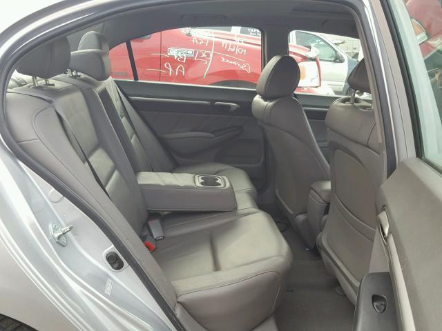 1HGFA16909L015226 - 2009 HONDA CIVIC EXL ვერცხლისფერი ფოტო 6