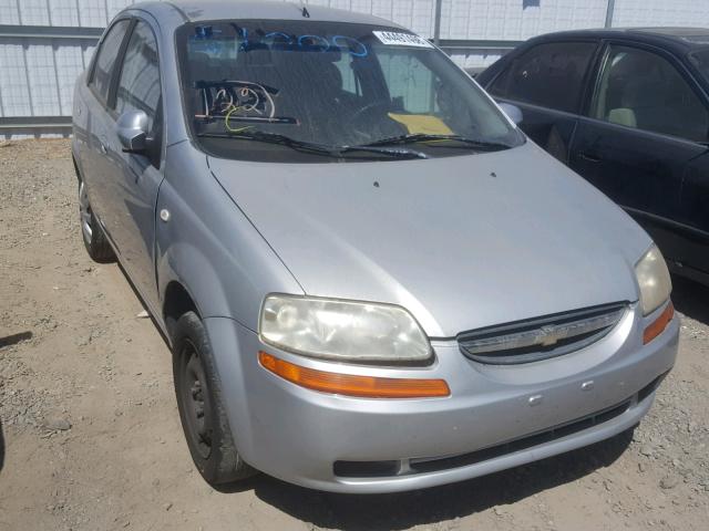 KL1TD56686B547225 - 2006 CHEVROLET AVEO BASE Gümüş foto 1