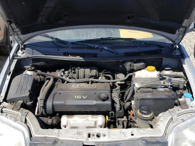 KL1TD56686B547225 - 2006 CHEVROLET AVEO BASE Gümüş foto 7