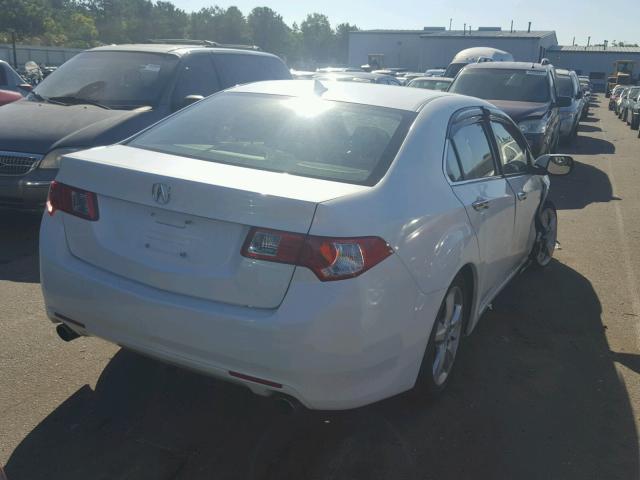 JH4CU2F63AC037230 - 2010 ACURA TSX WHITE photo 4