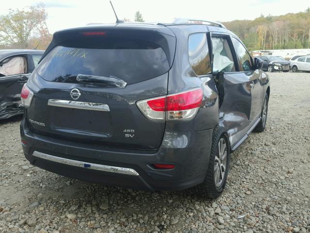 5N1AR2MM5DC658805 - 2013 NISSAN PATHFINDER GRAY photo 4