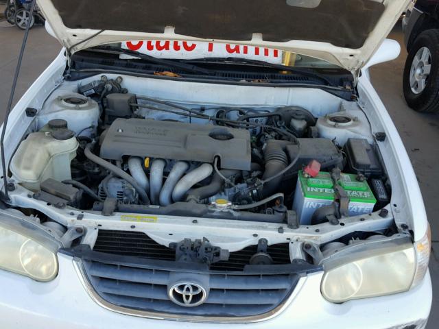 1NXBR12E22Z645432 - 2002 TOYOTA COROLLA WHITE photo 7