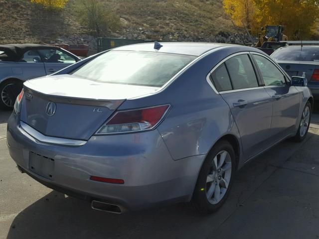 19UUA8F58CA008766 - 2012 ACURA TL BLUE photo 4