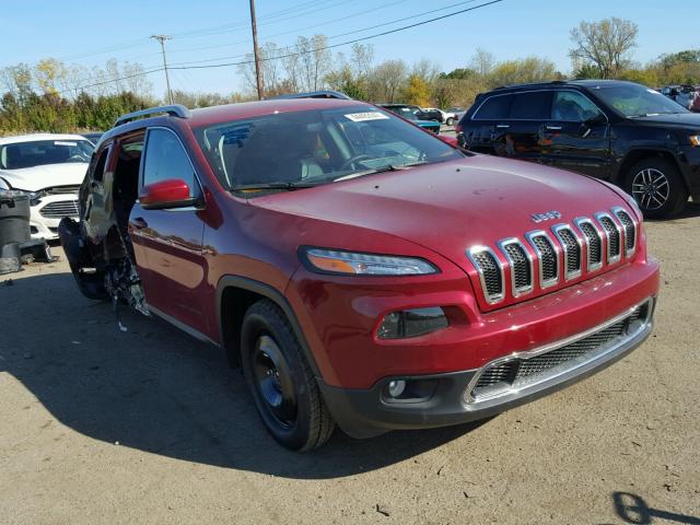 1C4PJMDB0GW106096 - 2016 JEEP CHEROKEE L RED photo 1