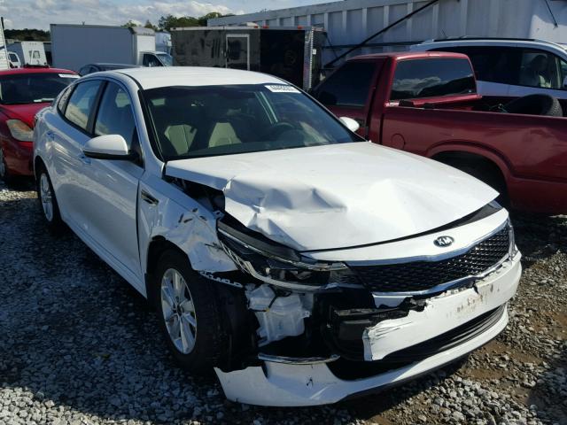 5XXGT4L38GG080742 - 2016 KIA OPTIMA LX WHITE photo 1