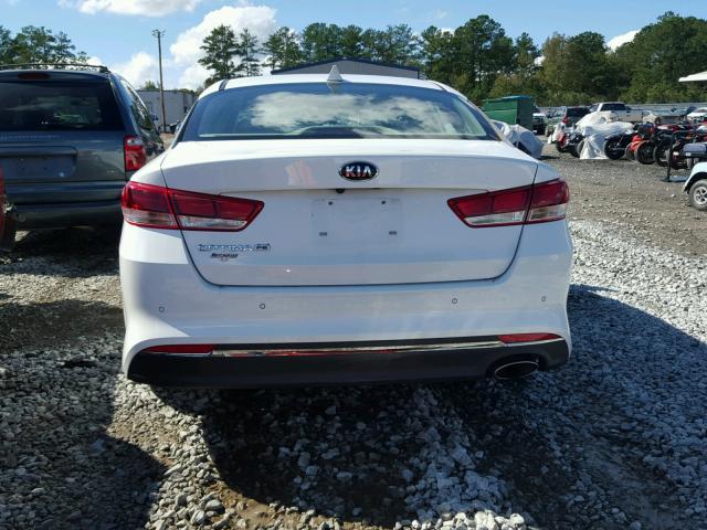 5XXGT4L38GG080742 - 2016 KIA OPTIMA LX WHITE photo 9