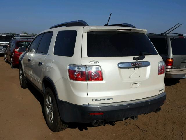 1GKEV23768J233810 - 2008 GMC ACADIA SLT 白色 照片 3