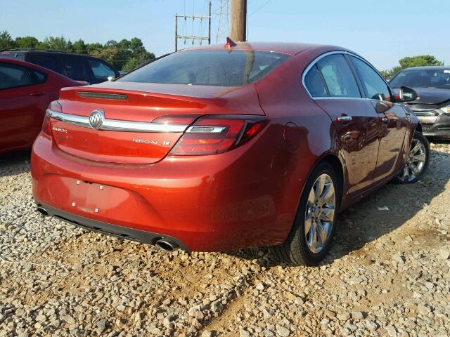 2G4GN5EX0E9322620 - 2014 BUICK REGAL PREM RED photo 4