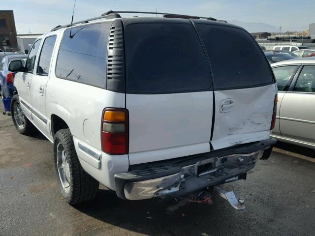 1GKFK16T71J147475 - 2001 GMC YUKON XL K WHITE photo 3