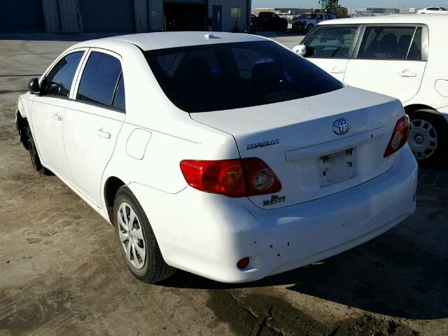 JTDBL40E699068363 - 2009 TOYOTA COROLLA BA WHITE photo 3