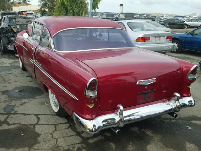 VC550025754 - 1955 CHEVROLET BEL AIRE RED photo 3