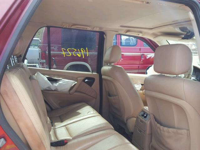 4JGAB72E7YA193765 - 2000 MERCEDES-BENZ ML 430 勃艮第红 照片 6