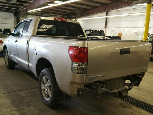 5TFBV54197X032523 - 2007 TOYOTA TUNDRA DOU GOLD photo 3