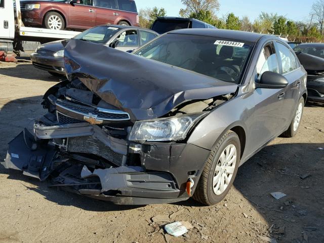 1G1PC5SH1B7112086 - 2011 CHEVROLET CRUZE LS GRAY photo 2