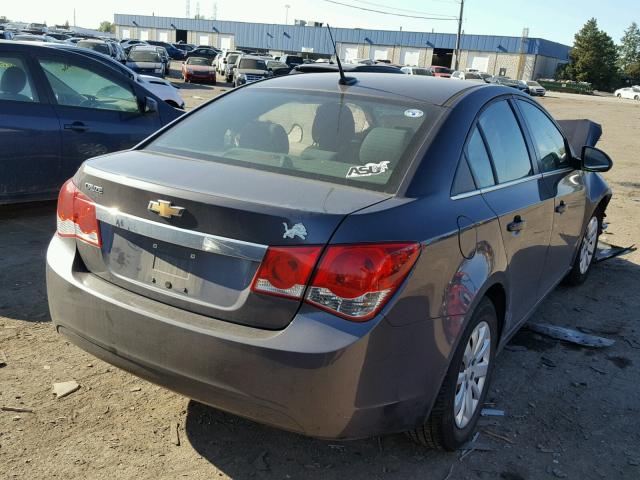 1G1PC5SH1B7112086 - 2011 CHEVROLET CRUZE LS GRAY photo 4