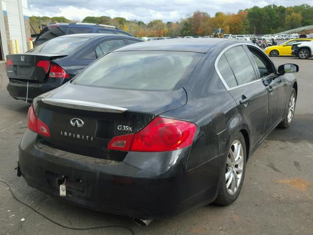 JNKBV61F17M805619 - 2007 INFINITI G35 BLACK photo 4