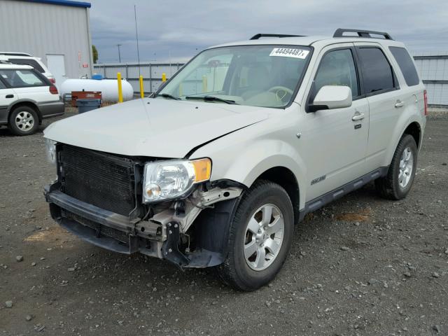 1FMCU94158KA66676 - 2008 FORD ESCAPE LIM WHITE photo 2