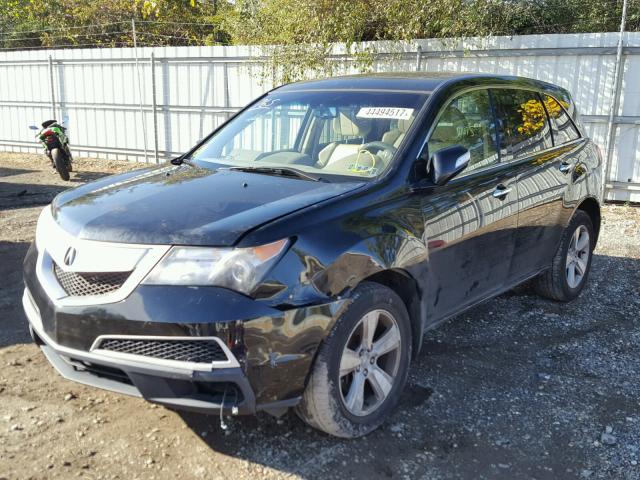 2HNYD2H66AH515782 - 2010 ACURA MDX TECHNO BLACK photo 2