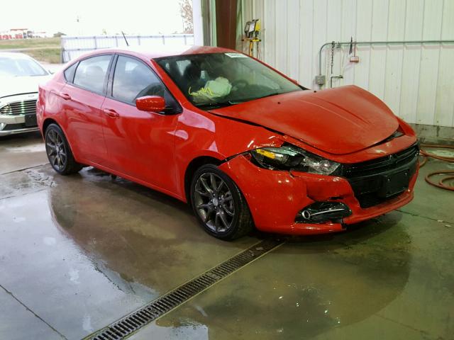 1C3CDFFA4GD821517 - 2016 DODGE DART SXT S RED photo 1