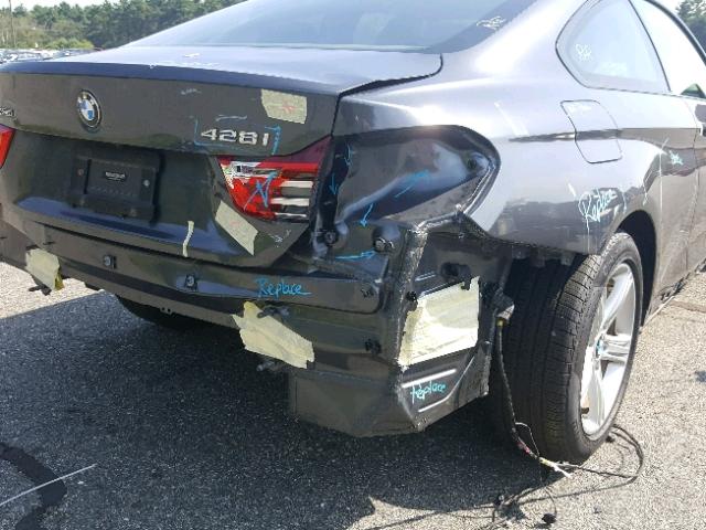 WBA3N9C50EF720779 - 2014 BMW 428 XI CHARCOAL photo 9