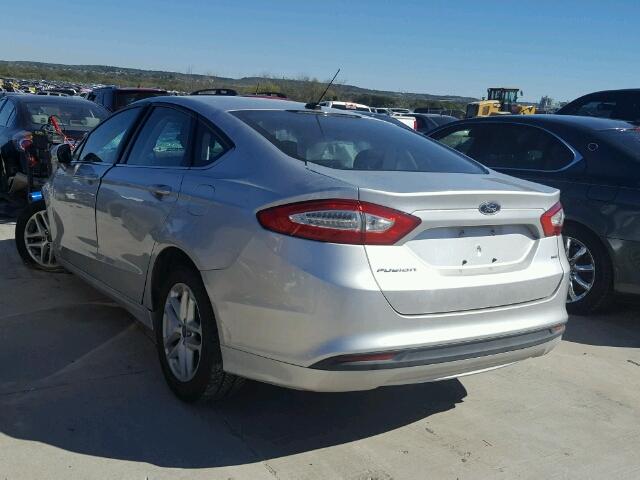 3FA6P0H70ER267868 - 2014 FORD FUSION SE SILVER photo 3