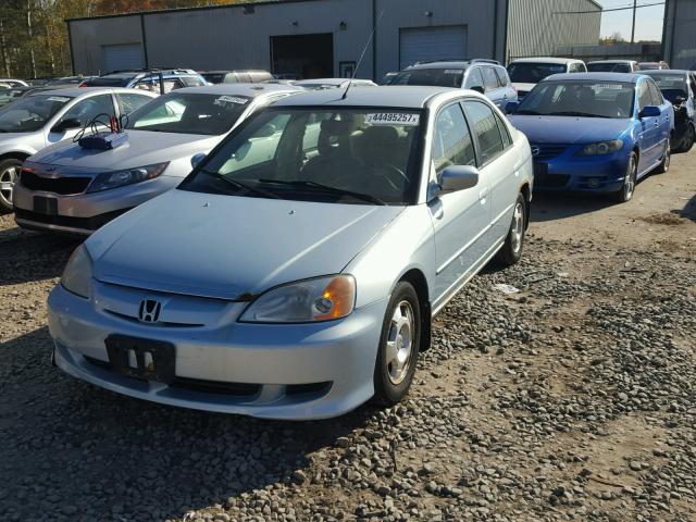 JHMES96693S018651 - 2003 HONDA CIVIC HYBR BLUE photo 2