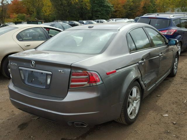 19UUA66297A023499 - 2007 ACURA TL CHARCOAL photo 4