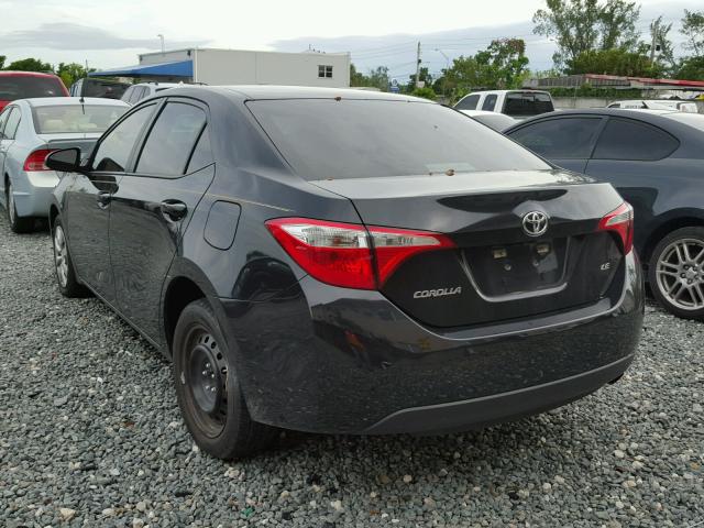 5YFBURHE1FP335414 - 2015 TOYOTA COROLLA L BLACK photo 3