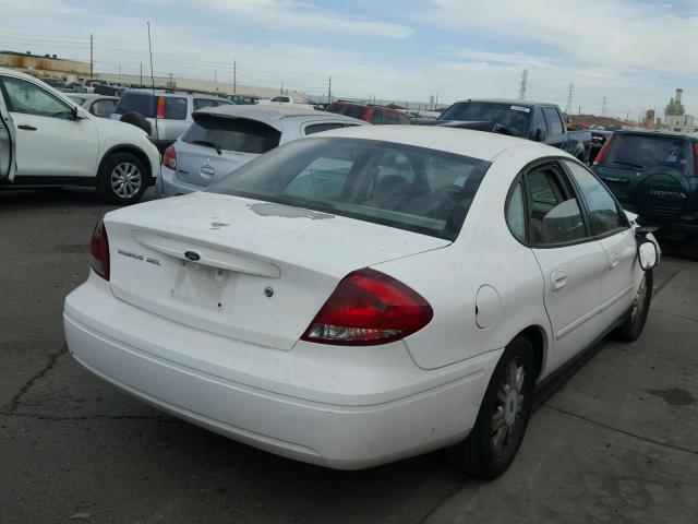 1FAFP56U17A140677 - 2007 FORD TAURUS SEL WHITE photo 4