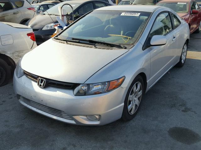 2HGFG12666H542576 - 2006 HONDA CIVIC LX SILVER photo 2