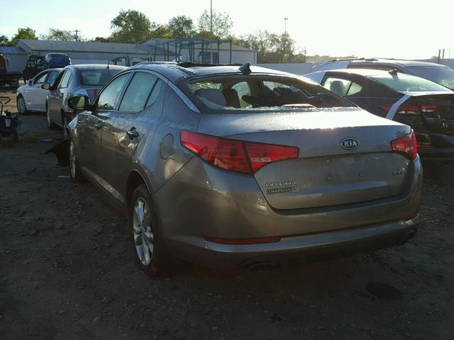 5XXGN4A78CG059612 - 2012 KIA OPTIMA EX GRAY photo 3