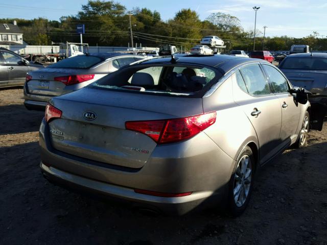 5XXGN4A78CG059612 - 2012 KIA OPTIMA EX GRAY photo 4