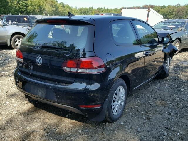 WVWBB7AJ8CW249876 - 2012 VOLKSWAGEN GOLF BLACK photo 4