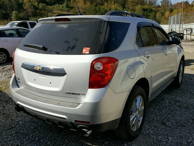 2GNFLDE59C6261644 - 2012 CHEVROLET EQUINOX LT SILVER photo 4