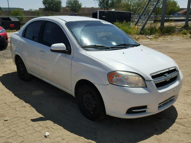 KL1TD5DE8AB116371 - 2010 CHEVROLET AVEO LS WHITE photo 1