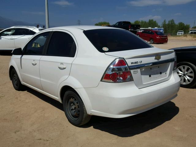 KL1TD5DE8AB116371 - 2010 CHEVROLET AVEO LS WHITE photo 3