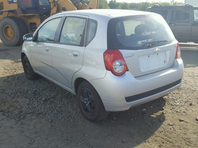 KL1TD66E89B320926 - 2009 CHEVROLET AVEO LS 银色 照片 3
