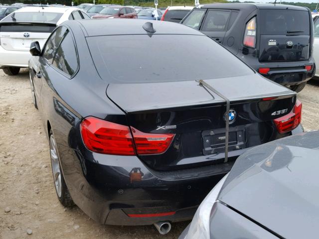 WBA3R5C50FK371676 - 2015 BMW 435 XI BLACK photo 3