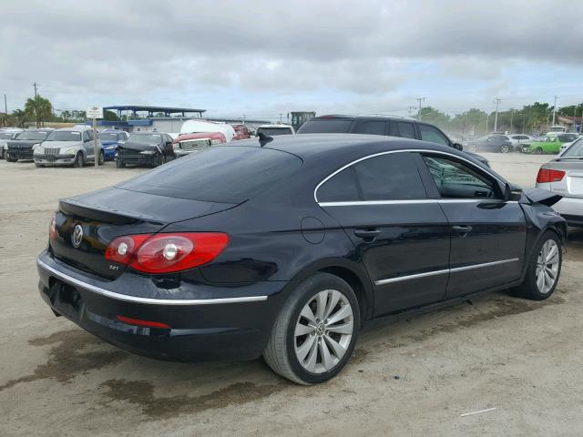 WVWNN7AN5BE700662 - 2011 VOLKSWAGEN CC BLACK photo 4