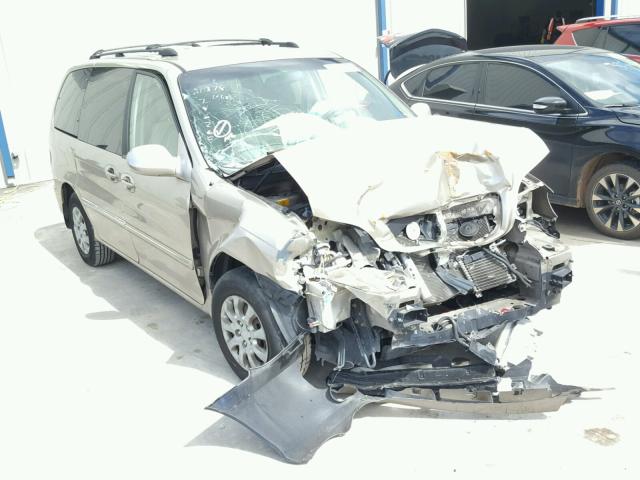 KNDUP132056746260 - 2005 KIA SEDONA EX TAN photo 1