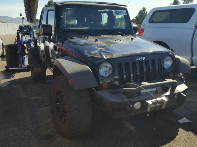 1C4BJWDG7DL597619 - 2013 JEEP WRANGLER U BLACK photo 1