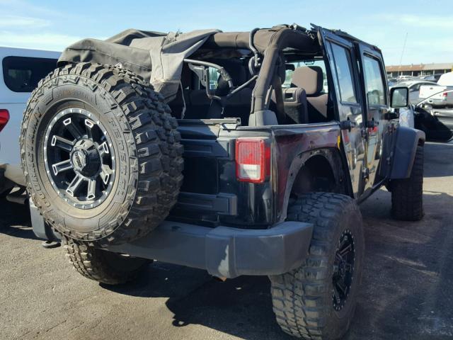 1C4BJWDG7DL597619 - 2013 JEEP WRANGLER U BLACK photo 4