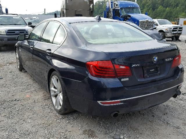 WBA5B3C56ED536120 - 2014 BMW 535 XI BLUE photo 3