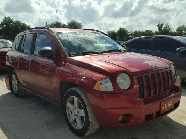 1J8FT47W48D762375 - 2008 JEEP COMPASS SP BURGUNDY photo 1