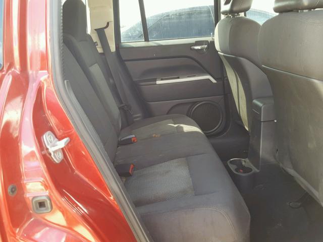 1J8FT47W48D762375 - 2008 JEEP COMPASS SP BURGUNDY photo 6