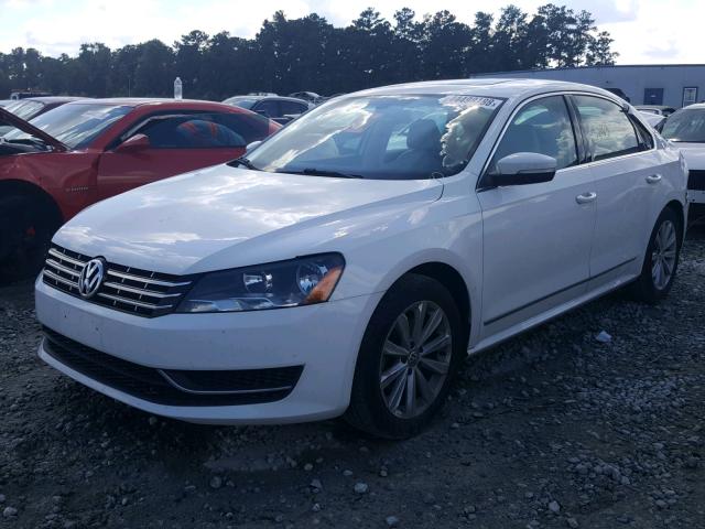 1VWCP7A31DC020527 - 2013 VOLKSWAGEN PASSAT SEL WHITE photo 2