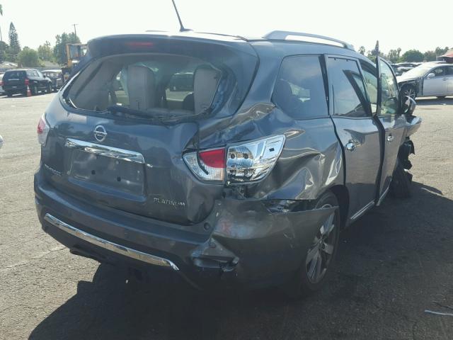 5N1AR2MNXFC652817 - 2015 NISSAN PATHFINDER GRAY photo 4